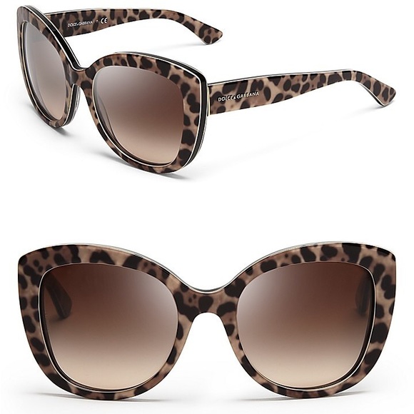 Dolce and Gabbana leopard print sunglasses - Picture 1 of 2